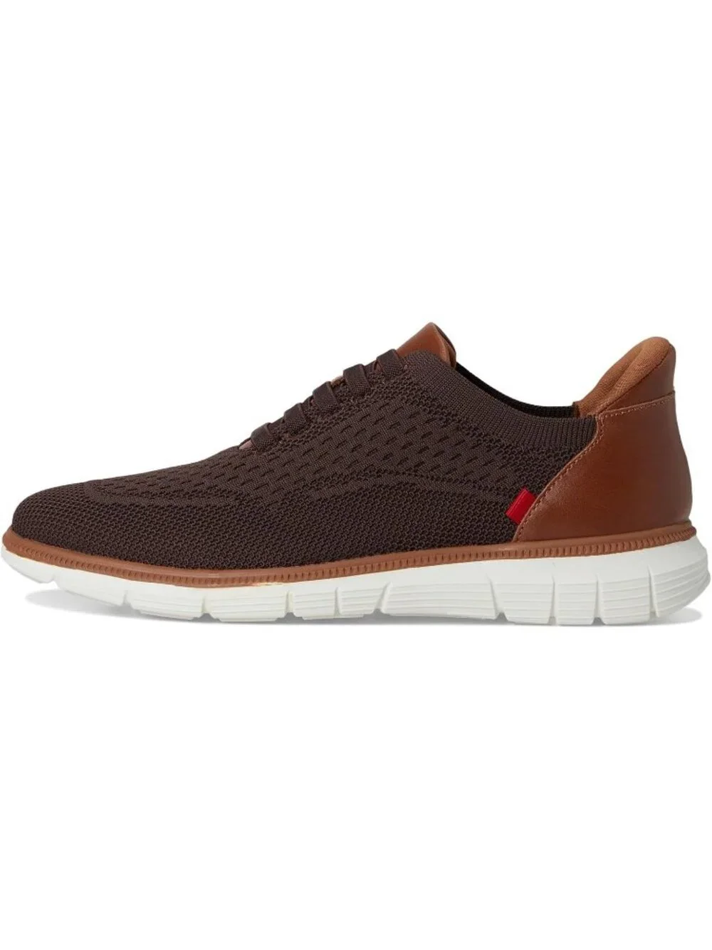 Marc Joseph Men's Brown Leather Slip On Round Toe Solid Comforts Oxfords Shoes